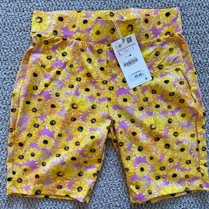 Zara Floral Biker Shorts